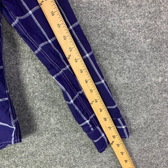 Frank & Eileen Barry Small Plaid‎ Button-Up Shirt In Blue & White Italy - Picture 8 of 12